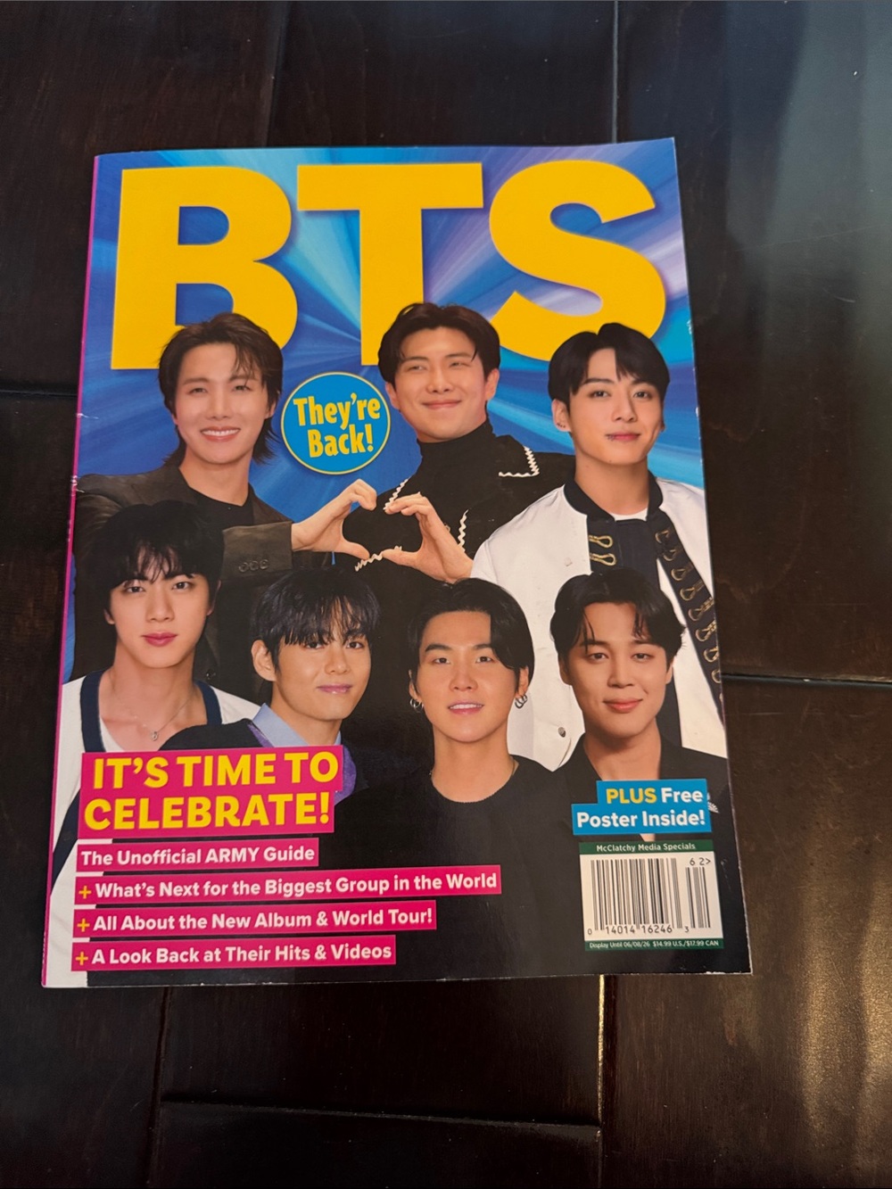 BTS Magazine Cover — Bright Blue & Yellow Fan Issue
